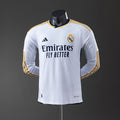 Real Madrid Principal Manga Longa Versão Jogador Camisa 23/24