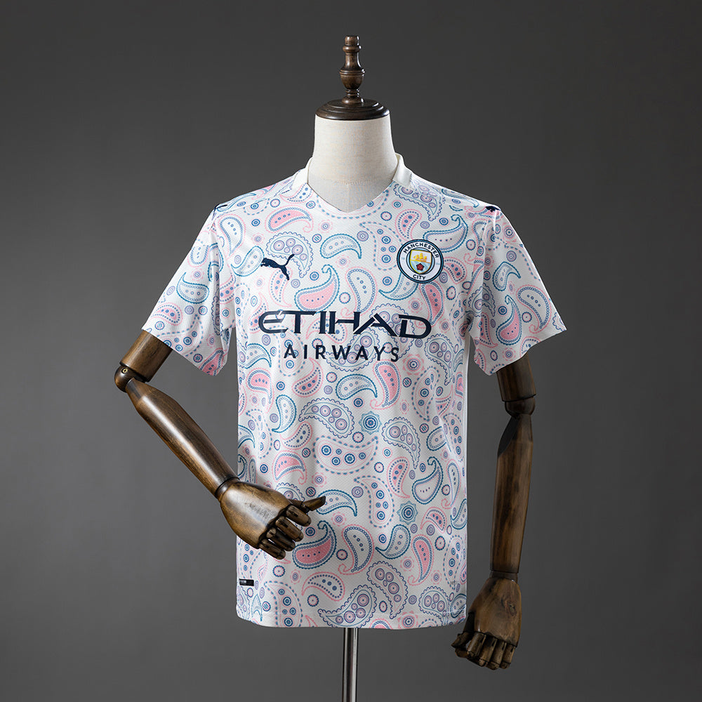 Manchester City Secundária Terceira Retrô Camisa 2021