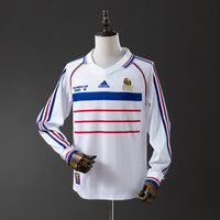 França Secundária Retrô Manga Longa Camisa 1998