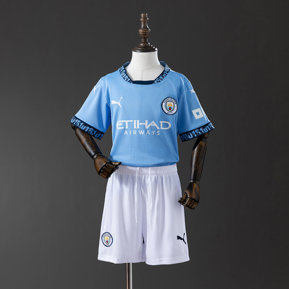 Manchester City Principal Infantil Kit Camisa 24/25