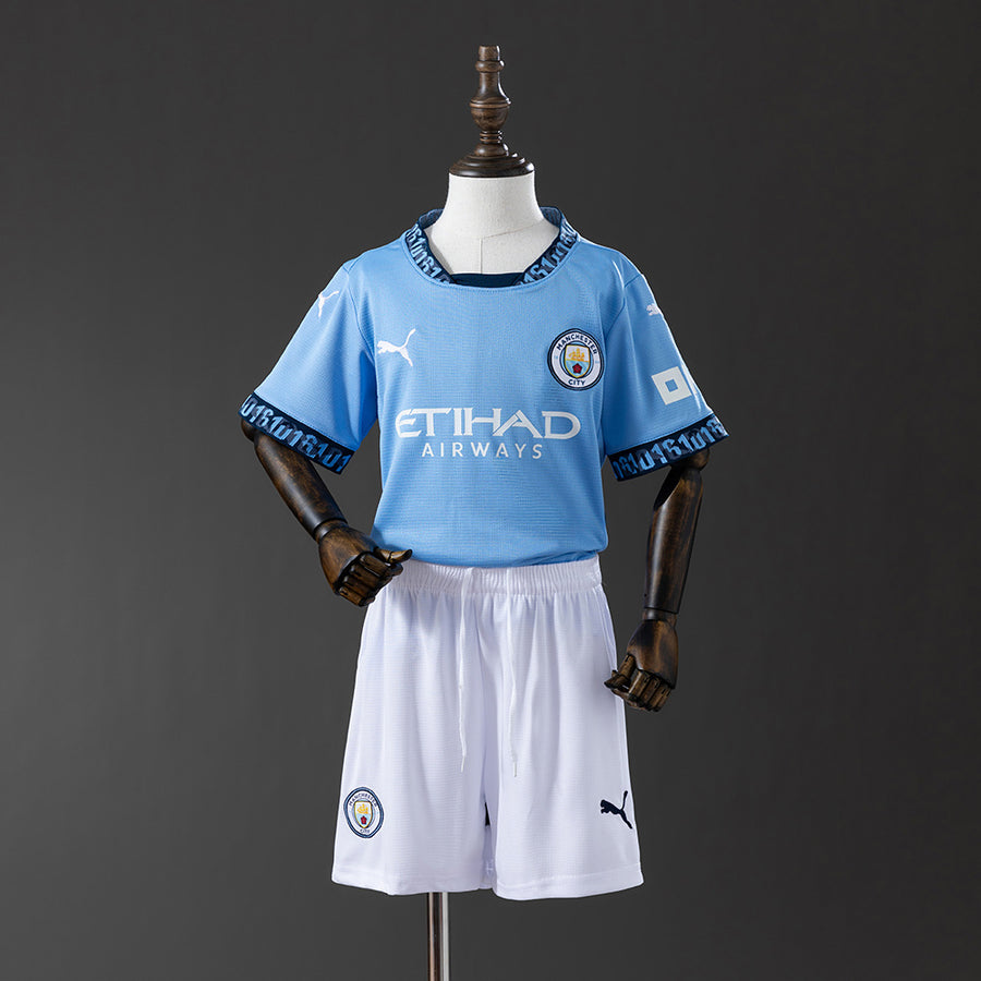 Manchester City Principal Infantil Kit Camisa 24/25