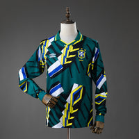 Brasil Goleiro Retrô Manga Longa Camisa 96/97