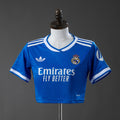 Real Madrid crop top Secundária Terceira Feminino 25/26