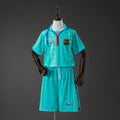 Barcelona Secundária Infantil Kit Retrô Camisa 96/97