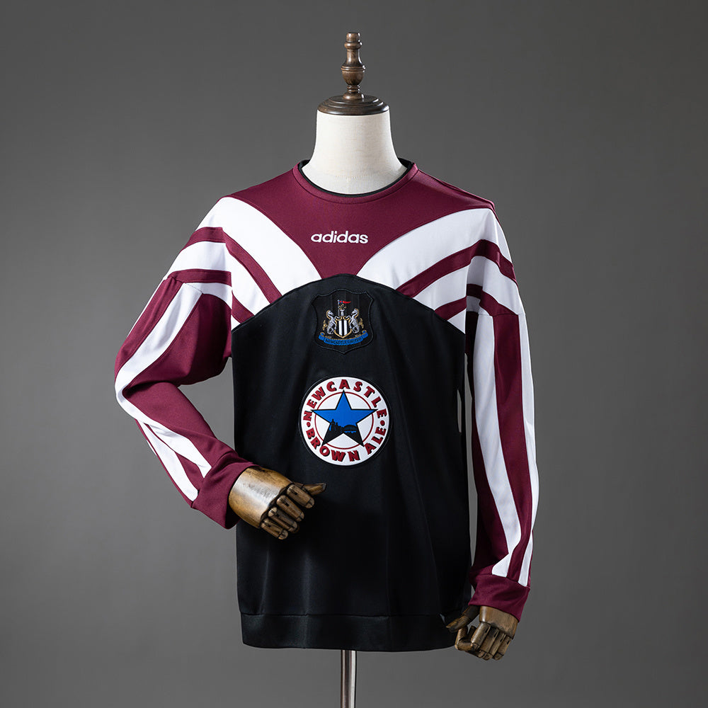 Newcastle United Retrô Treino Manga Longa Camisa 95/96