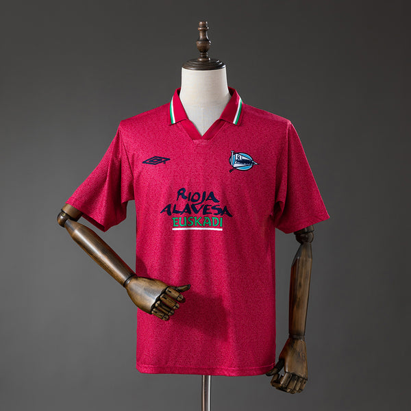 Deportivo Alavés Secundária Terceira Retrô Camisa 02/03