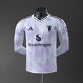 Manchester United Secundária Manga Longa Versão Jogador Camisa 25/26