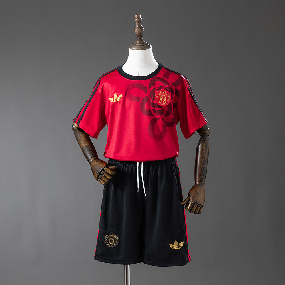 Manchester United Cultural Story - Vermelho Infantil Kit Camisa 25/26