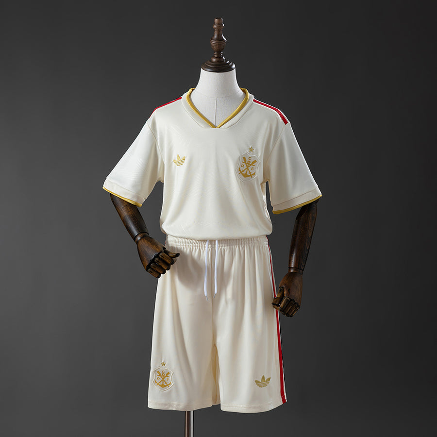 Flamengo 28 Secundária Terceira Infantil Kit Camisa 25/26