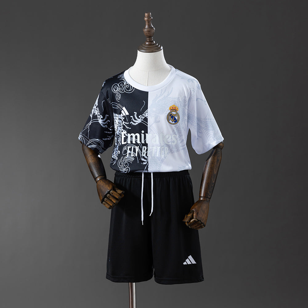 Real Madrid Dragon- : Infantil Kit Edição Especial Camisa 25/26