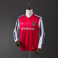 Arsenal Principal Retrô Manga Longa Camisa 01/02