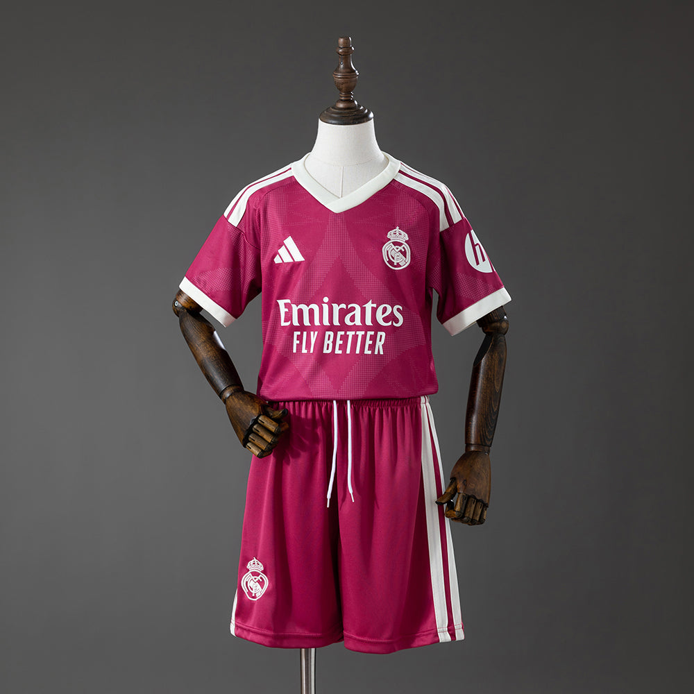 Real Madrid Secundária Terceira Infantil Kit Camisa 26/27