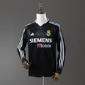 Real Madrid Secundária Terceira Retrô Manga Longa Camisa 04/05