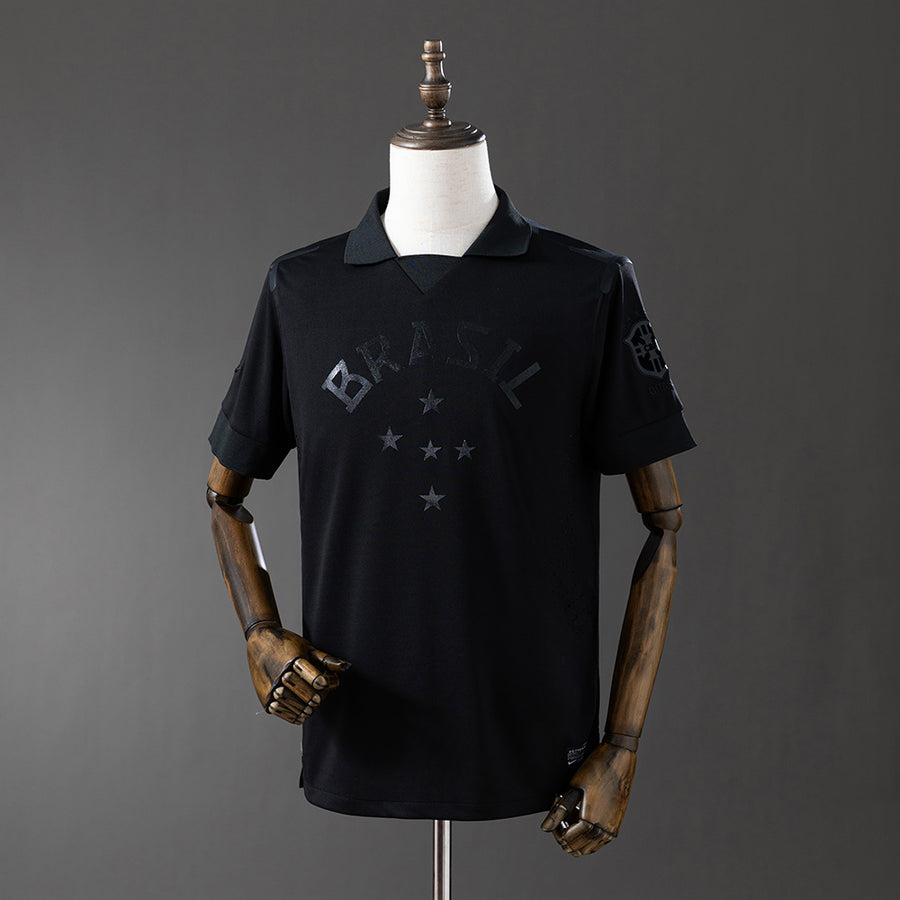 Brasil Preto Retrô Camisa 13/14