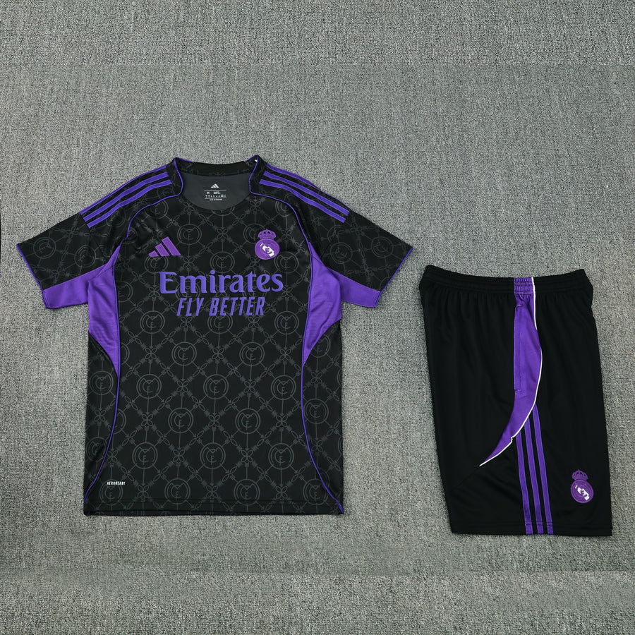 Conjunto Social Real Madrid Treino Manga Curta 25/26