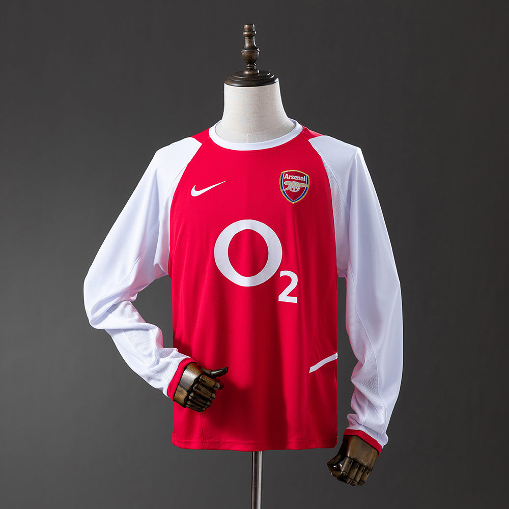 Arsenal Principal Retrô Manga Longa Camisa 04/05