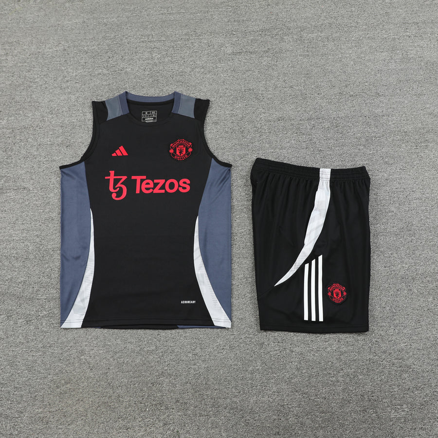 Conjunto Regata Uniforme Manchester United Treino 24/25