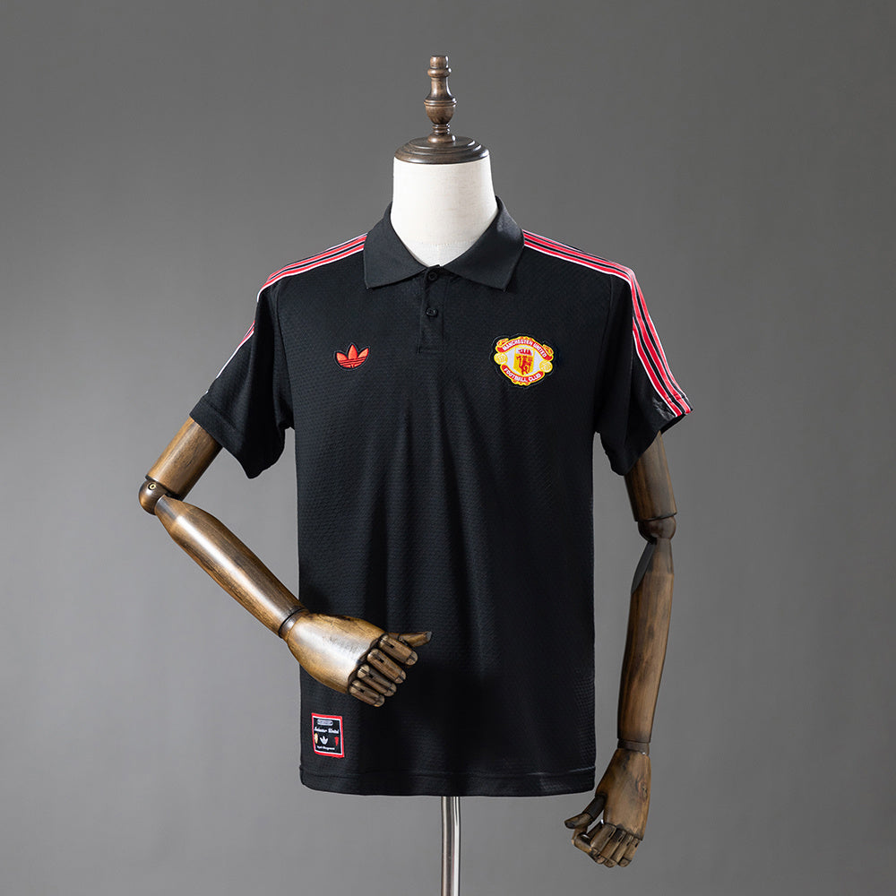 Manchester United - Preto Polo 25/26