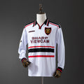 Manchester United Secundária Retrô Manga Longa Camisa 98/99
