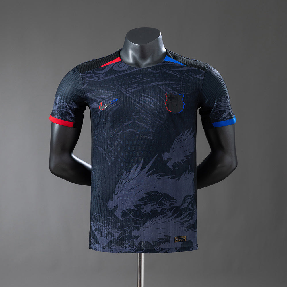 Barcelona - Preto Dragon Versão Jogador Edição Especial Camisa 25/26