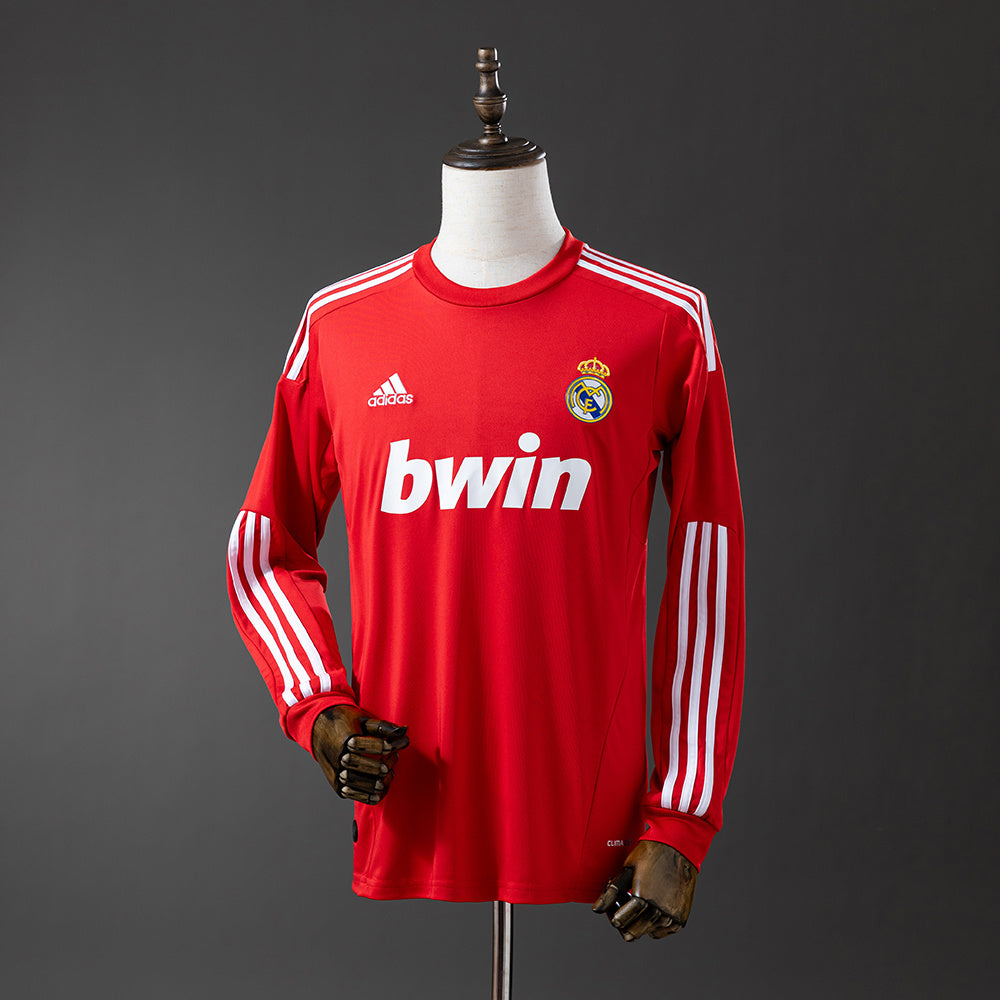 Real Madrid Secundária Terceira Retrô Manga Longa 11/12