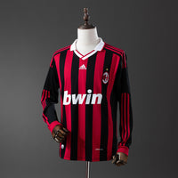 AC Milan Principal Retrô Manga Longa 09/10