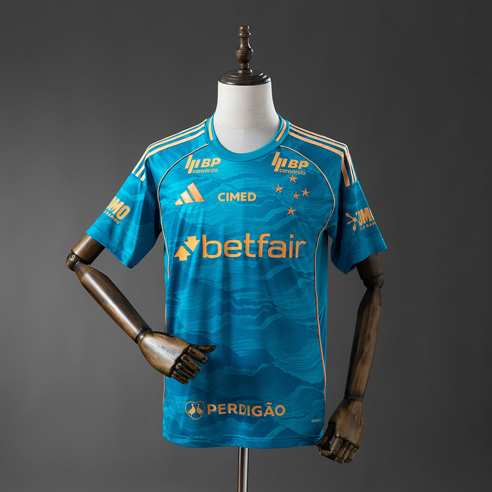 Cruzeiro All Sponsor Secundária Terceira Camisas 25/26