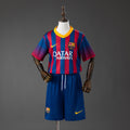 Barcelona Principal Infantil Kit Retrô Camisa 13/14