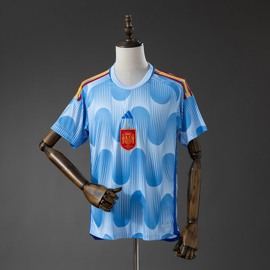 Espanha Secundária Retrô Camisa 2022