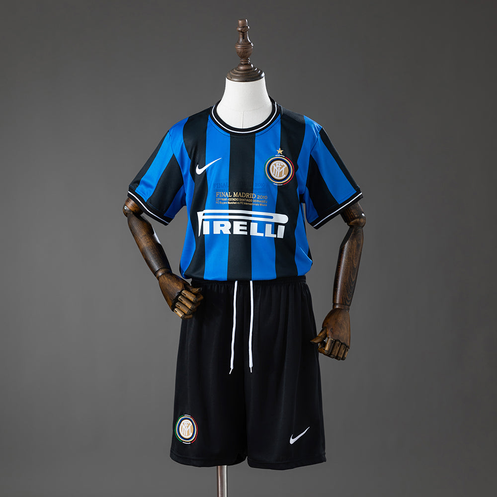 Inter Milan Principal Infantil Kit Retrô Camisa 09/10