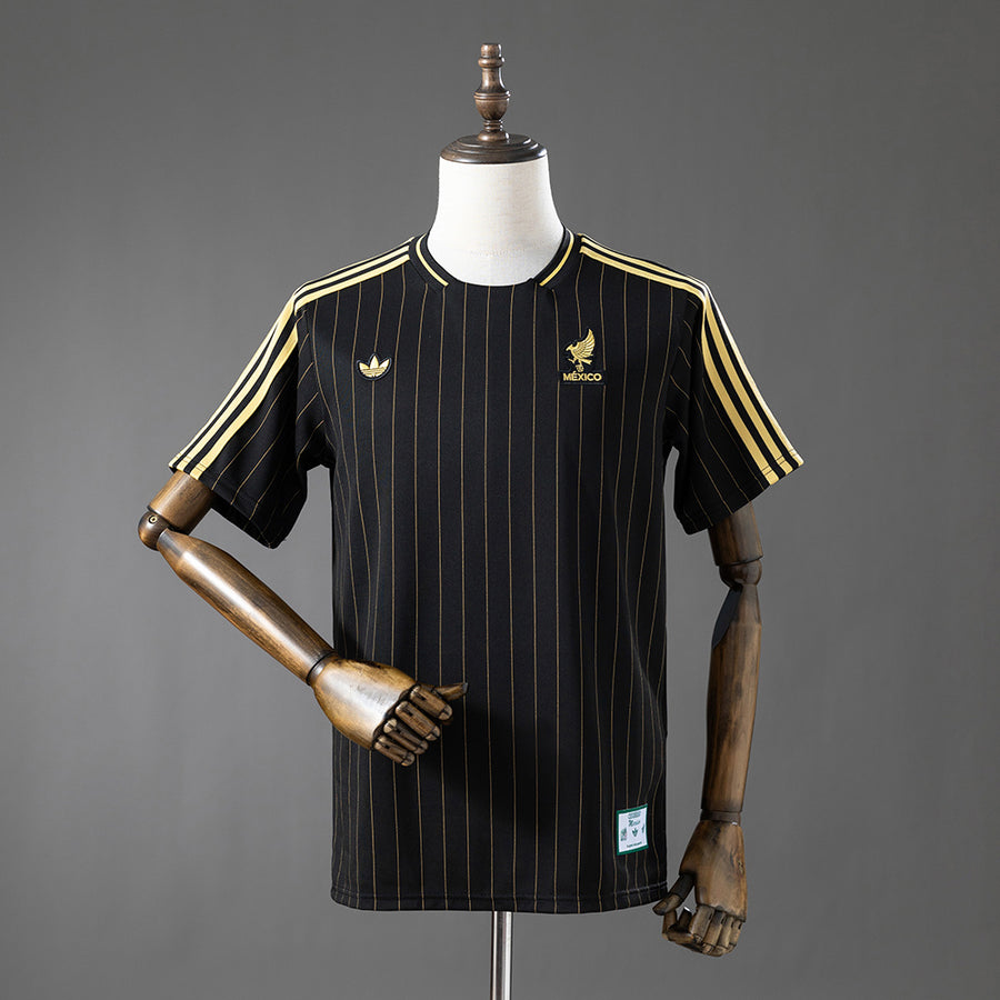 México Ícones de Arquibancada Preto Camisa