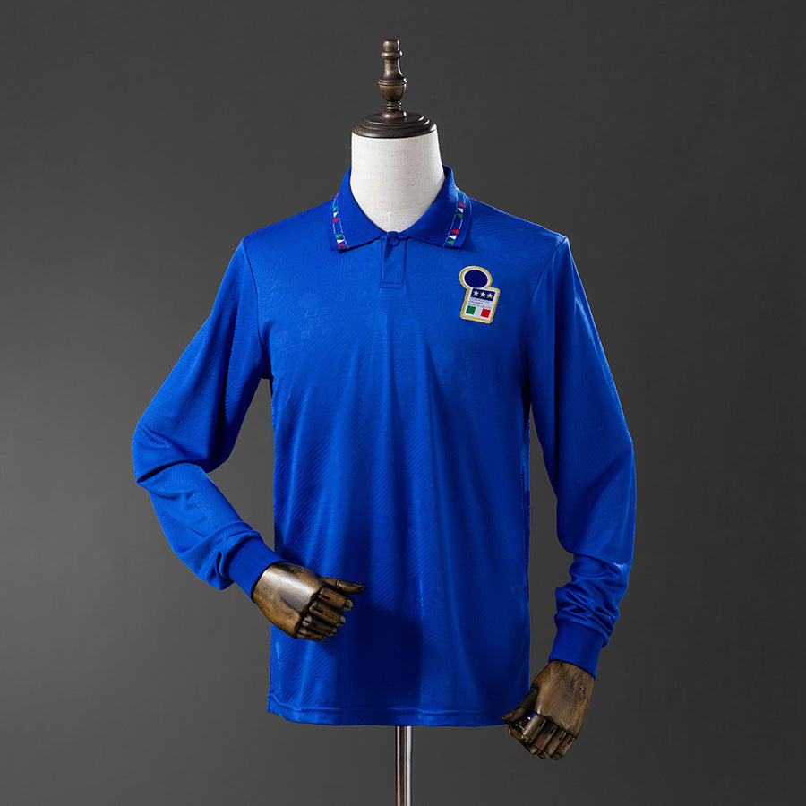 Itália Principal Retrô Manga Longa Camisa 1994
