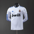 Real Madrid Principal Retrô Manga Longa Versão Jogador Camisa 10/11