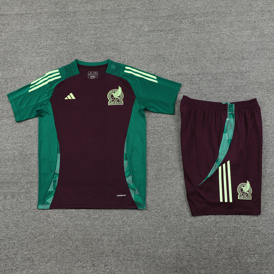 Conjunto Social Uniforme de treinamento mexicano 24/25
