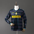 Inter de Milão Secundária Terceira Retrô Manga Longa Camisa 97/98
