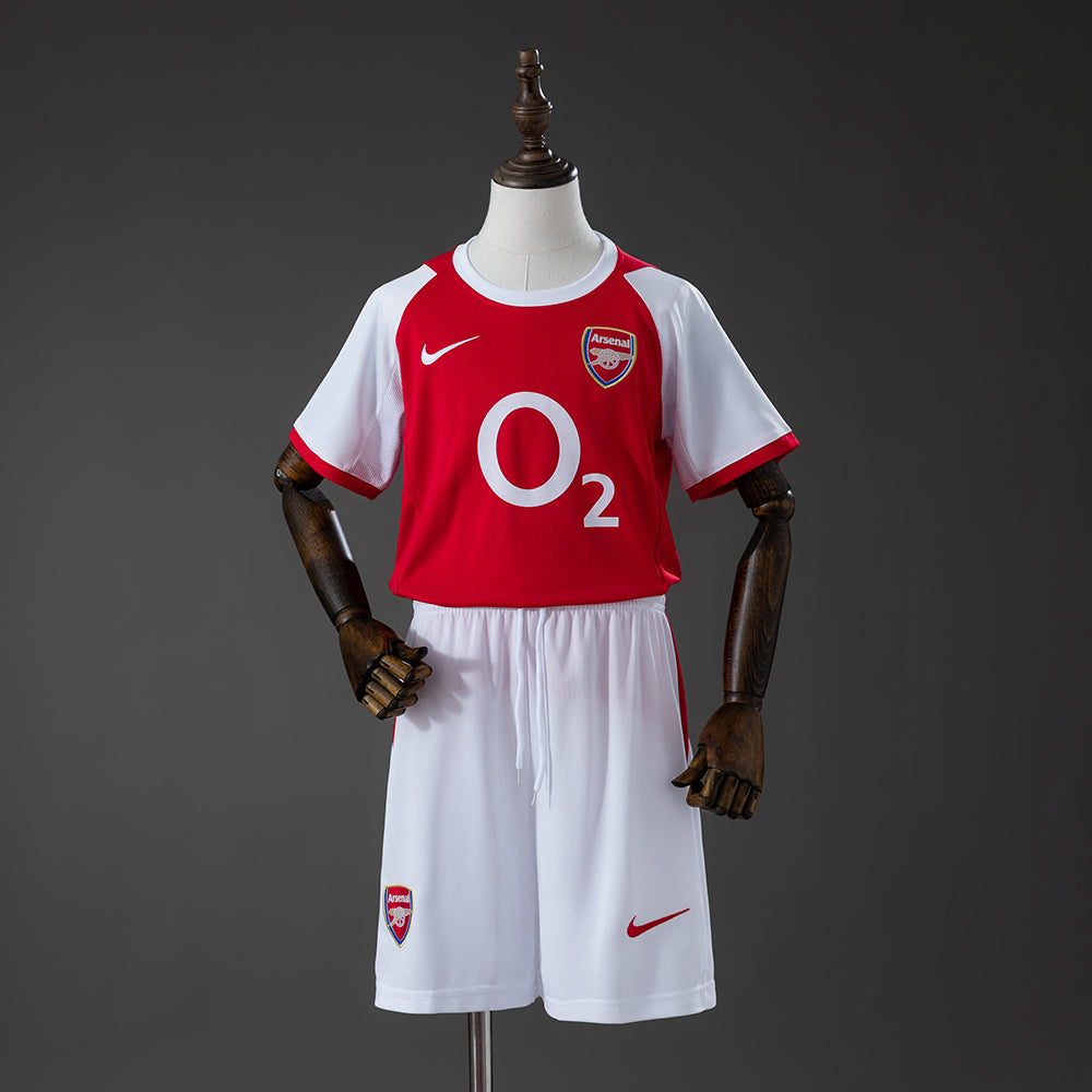 Arsenal Principal Infantil Kit Retrô Camisa 2004