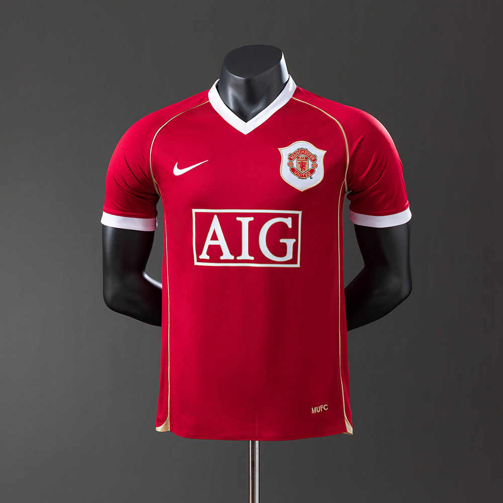 Manchester United Principal Retrô Versão Jogador Camisa 06/07