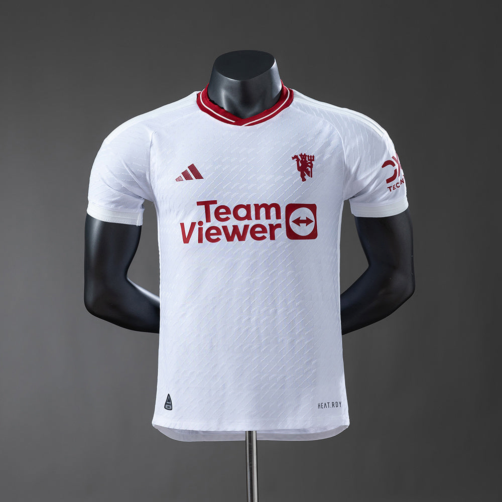Manchester United Secundária Terceira Retrô Versão Jogador Camisa 23/24