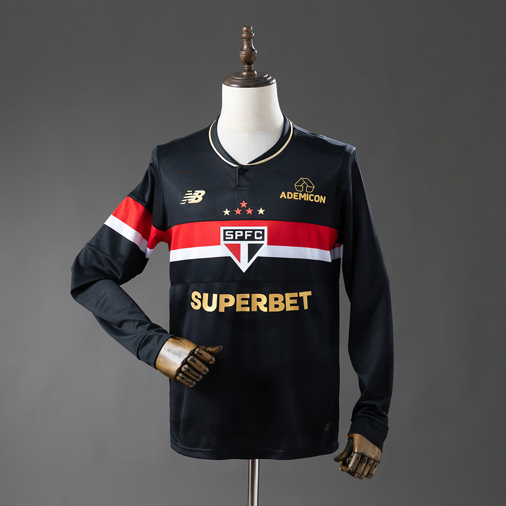 São Paulo Secundária Terceira Manga Longa Camisa 25/26
