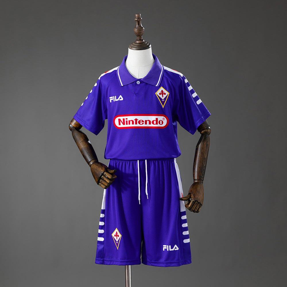 Fiorentina Principal Infantil Kit Retrô Camisa 98/99
