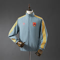 Arsenal Reversible - Amarelo & Cinza Corta Vento Jaqueta