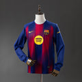 Barcelona Principal Manga Longa Camisa 25/26