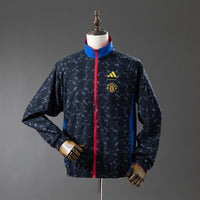 Manchester United Reversible - BlackRed Corta Vento Jaqueta Hino