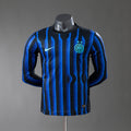Inter de Milão Principal Manga Longa Versão Jogador Camisa 25/26