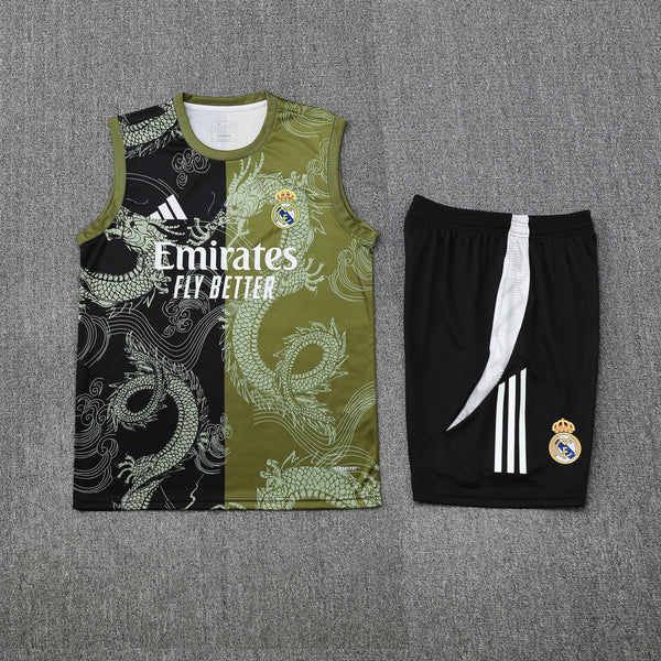 Conjunto Regata com do Real Madrid Colete Treino 25/26