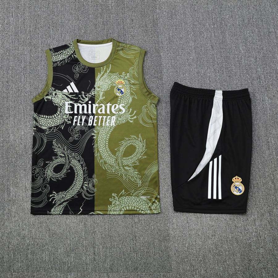 Conjunto Regata com do Real Madrid Colete Treino 25/26
