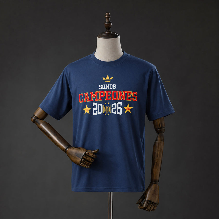 Espanha We Are Champions Azul Camisa