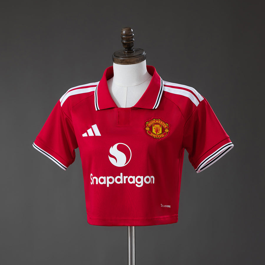 Manchester United Womens Crop Principal Camisa 26/27