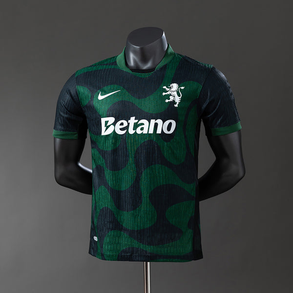 Sporting Lisbon Alternative Preto Versão Jogador Camisa 25/26