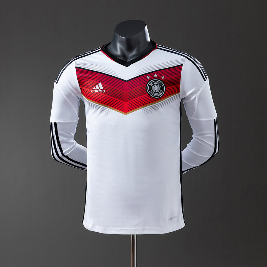 Alemanha Principal Retrô Manga Longa Versão Jogador Camisa 2014